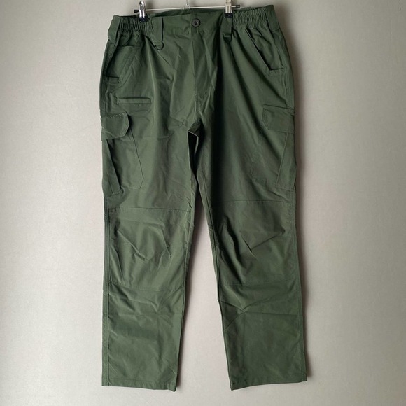 Tactical Pants 9‎ Pockets Green sz 2XL utility cargo pants NWT - Picture 4 of 16
